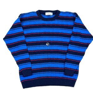 Unworn 90s Heavyweight Striped Pullover Sweater